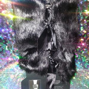 Womens Faux Fur Leg Warmers